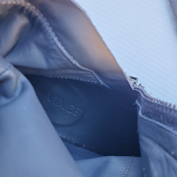 VINCE Suede Gray Over Knee Boots - Picture 5 of 7